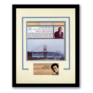 Tony Bennett &quot;I Left My Heart in San Francisco&quot; SIGNED Framed 11x14 Display