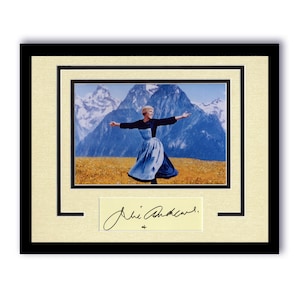 Julie Andrews &quot;The Sound of Music&quot; AUTOGRAPH Signed Framed 11x14 Display C