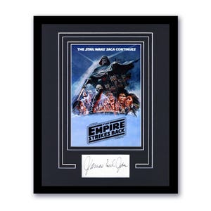 James Earl Jones &quot;Star Wars&quot; FIRMADO &#39;Darth Vader&#39; Enmarcado 11x14 Exhibición F