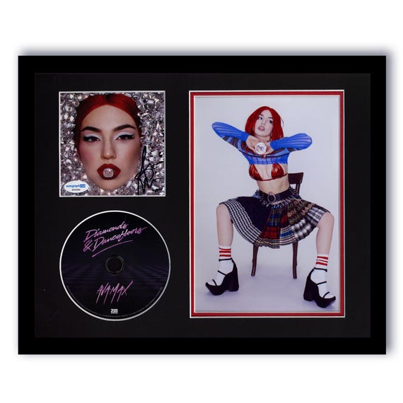 Ava Max diamonds & Dancefloors AUTOGRAPH Signed Framed 11x14 CD 