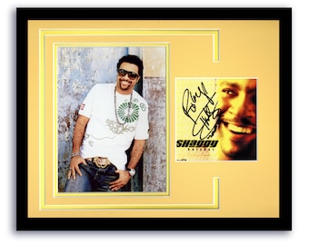 Foto autografata Shaggy "Hotshot" con cornice 11x14, esposizione personalizzata