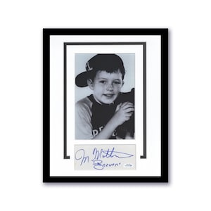 Jerry Mathers &quot;Leave It to Beaver&quot; AUTOGRAMM signierte personalisierte gerahmte 11 x 14 Anzeige