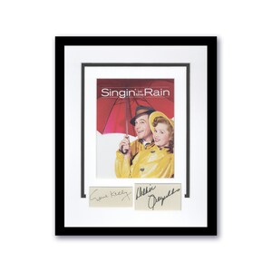 Gene Kelly & Debbie Reynolds &quot;Singin&#39; in the Rain&quot; SIGNED Framed 11x14 Display