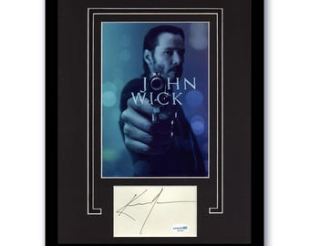 キアヌ・リーブス直筆サイン入り2Lサイズ写真…ジョン・ウィック キアヌ