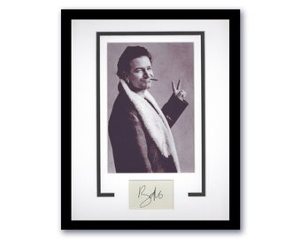 Bono U2 Autografo FIRMATO Foto Incorniciata Personalizzata 11x14 Display Opaco B