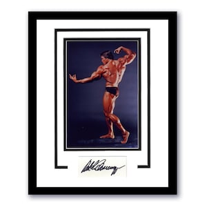 Arnold Schwarzenegger AUTOGRAPH Bodybuilding Signed Framed 11x14 Display