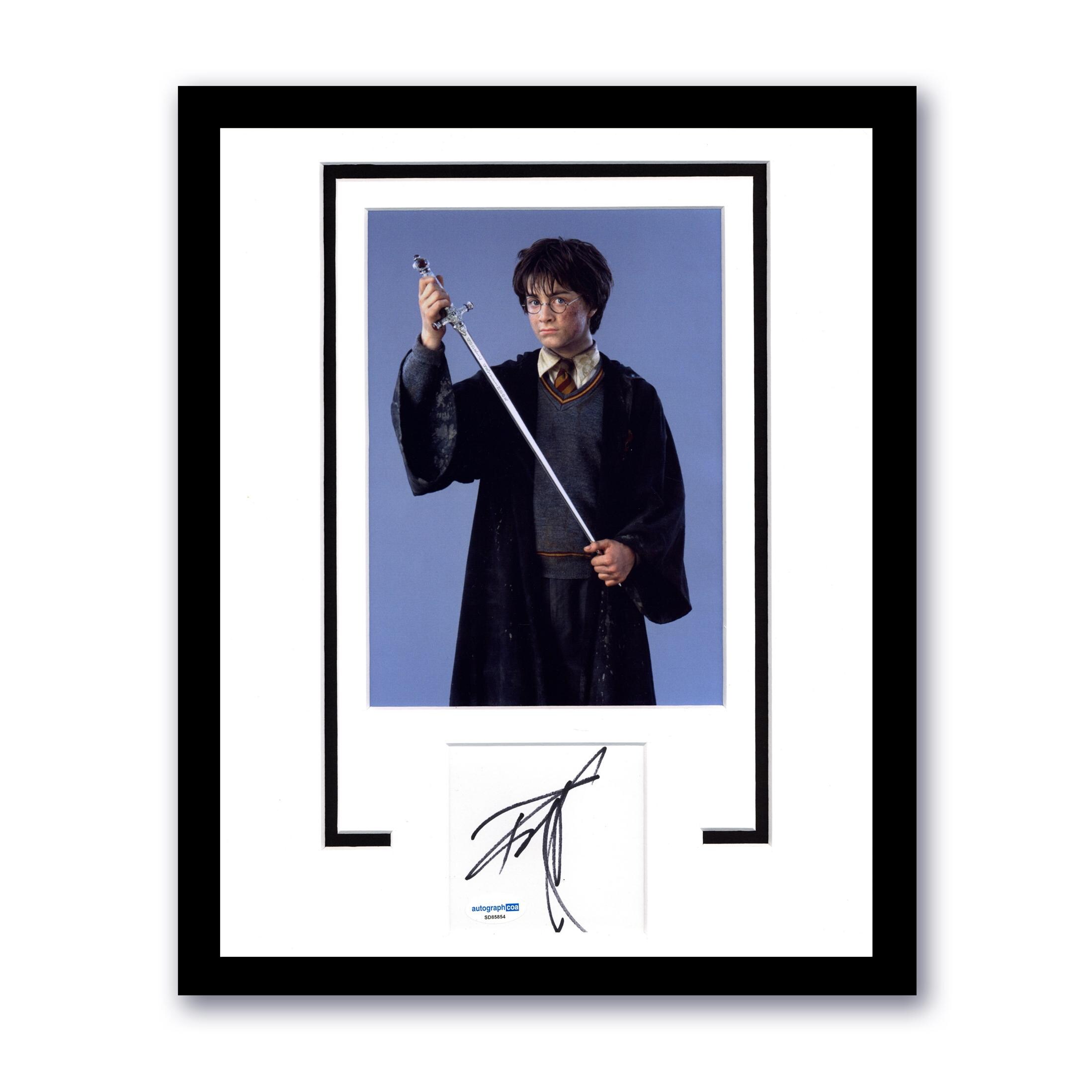 ハリー・ポッター　ダニエル・ラドクリフ　サイン入りフォト　額装入り ダニエル・ラドクリフ「ハリー・ポッター」直筆サイン入り額入り11x14