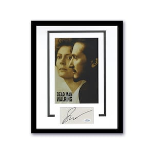 Sean Penn "Dead Man Walking" AUTOGRAFIE gesigneerd op maat gematteerd 11 x 14 ingelijst display