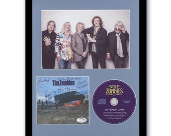 ザ・ゾンビーズ「ディファレント・ゲーム」サイン入り額入り11x14 CD