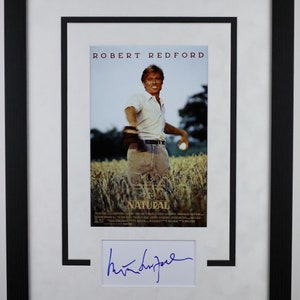 Robert Redford &quot;The Natural&quot; AUTOGRAPH Signed Custom Framed 16x20 Display