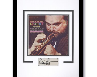 Al Hirt "Honey in the Horn" AUTOGRAFO Foto jazz firmata con cornice 11x14