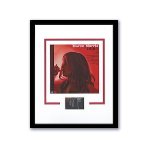 Maren Morris &quot;Hero&quot; AUTOGRAPH Signed Custom Framed 11x14 Matted Display