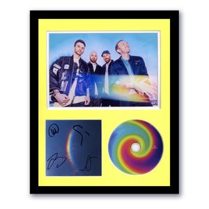 Coldplay &quot;Moon Music&quot; AUTOGRAPH Signed Photo Framed 11x14 CD Display D