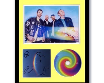 Coldplay "Moon Music" AUTÓGRAFO Foto firmada enmarcada 11x14 CD Display D
