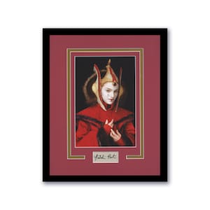 Natalie Portman &quot;Star Wars&quot; AUTOGRAPH Signed Custom Framed 11x14 Display D