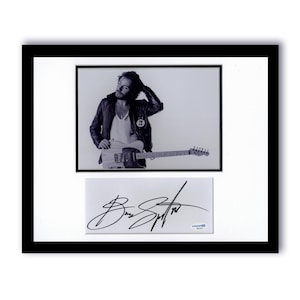 Bruce Springsteen &quot;Born to Run&quot; AUTOGRAPH Signed Framed 11x14 Display C