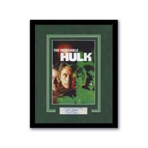 Bill Bixby &quot;The Incredible Hulk&quot; HANDTEKENING Gesigneerd Ingelijst 11x14 Display