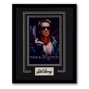 Arnold Schwarzenegger &quot;The Terminator&quot; AUTOGRAPH Signed Framed 11x14 Display B