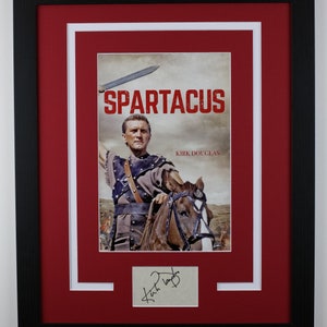 Kirk Douglas &quot;Spartacus&quot; AUTOGRAPH Signed Photo Framed 16x20 Display