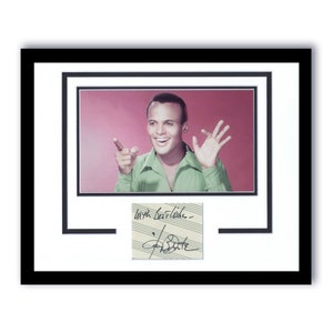 Harry Belafonte "Calypso" AUTOGRAPH Signed Custom Framed 11x14 Display