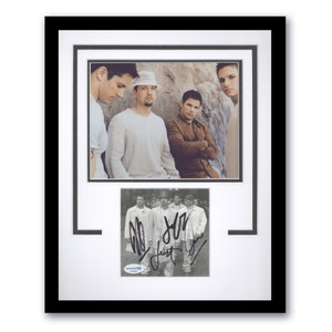 98 Degrees &quot;98 Degrees and Rising&quot; AUTOGRAPH Signed Framed 11x14 Display