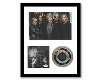 ジョン・ボン・ジョヴィの直筆サイン入り額入りCD（カバー写真