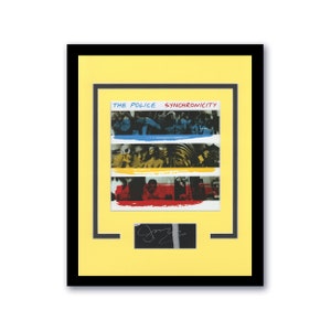 Sting &quot;Synchronicity&quot; AUTOGRAPH Signed Custom Framed 11x14 Matted Display