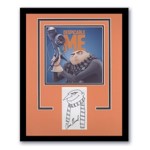 Chris Renaud &quot;Despicable Me&quot; AUTOGRAPH Signed &#39;Gru&#39; Sketch Framed 11x14 Display