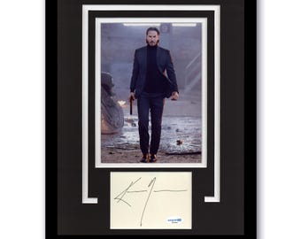 【貴重】キアヌ・リーブス 直筆サイン入り写真 キアヌ・リーブス直筆サイン入り写真 - COA認証済み - プロテクター