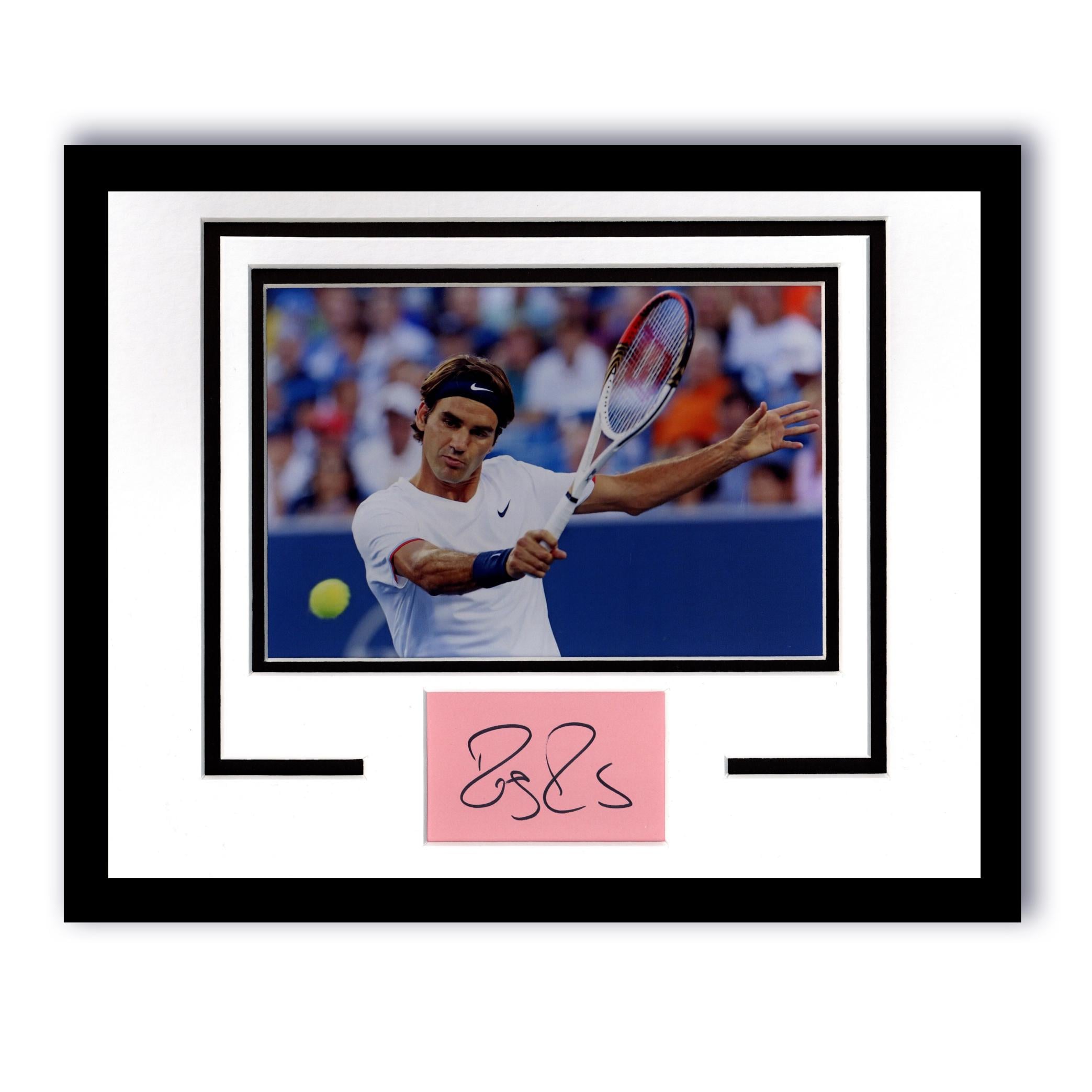Roger Federer AUTOGRAPH Signed U.S. Open Tennis Custom Framed