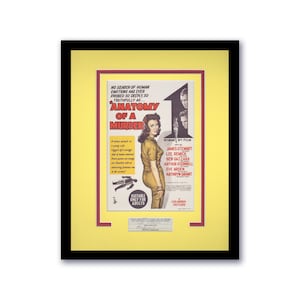 Lee Remick &quot;Anatomía de un asesinato&quot; AUTÓGRAFO Firmado Enmarcado 11x14 Exhibición