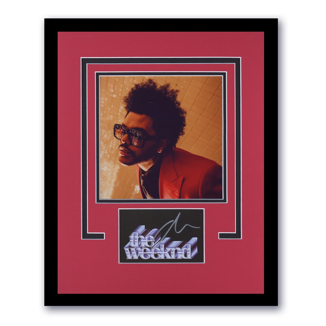 The Weeknd after Hours AUTOGRAPH Signed Photo Framed Custom 11x14