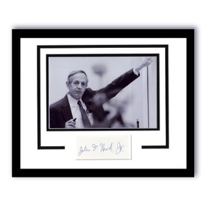 John Nash &quot;A Beautiful Mind&quot; SIGNED Nobel Prize Custom Framed 11x14 Display