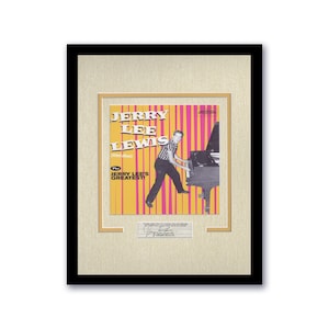 Jerry Lee Lewis &quot;The Killer&quot; AUTÓGRAFO assinado com moldura personalizada 11x14