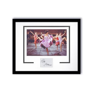 Rita Moreno &quot;West Side Story&quot; AUTÓGRAFO Firmado &#39;Anita&#39; Exhibición enmarcada 11x14