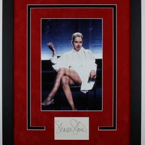 Sharon Stone "Basic Instinct" AUTOGRAPH Signed Photo Framed 16x20 Display B