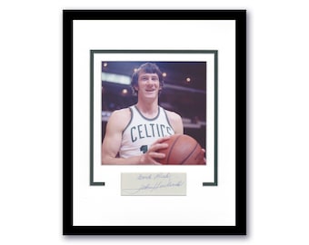 John Havlicek "Boston Celtics" AUTÓGRAFO assinado com foto emoldurada e display 11x14