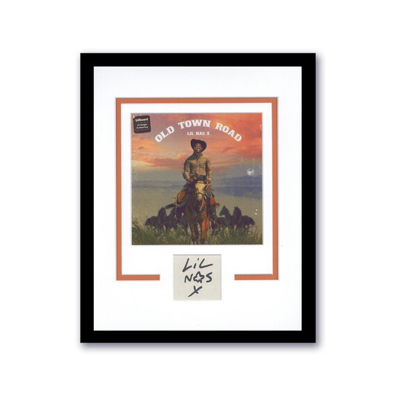 Lil Nas X 「Old Town Road」 サイン入りカスタムフレーム 11x14 Lil Nas X 「Old Town Road」 サイン入りカスタムフレーム 11x14