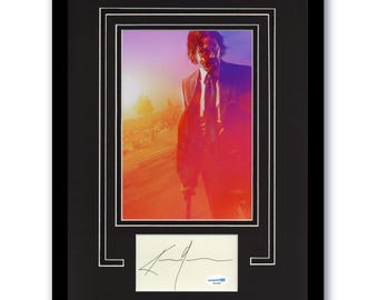 キアヌ・リーブス直筆サイン入り写真 - COA認証済み - プロテクター