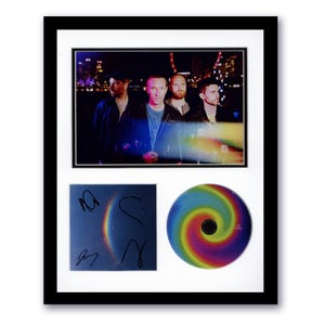 Coldplay &quot;Moon Music&quot; AUTOGRAPH Signed Photo Framed 11x14 CD Display C
