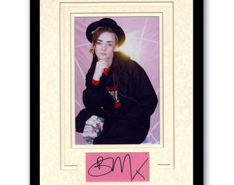 ボーイ・ジョージ 直筆サイン BOY GEORGE 直筆サイン入り写真