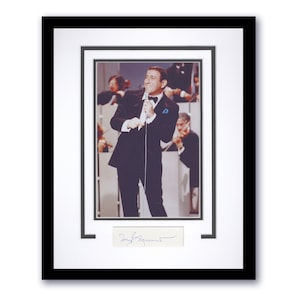 Tony Bennett "Rags to Riches" AUTOGRAPH Signed Framed Custom 11x14 Display