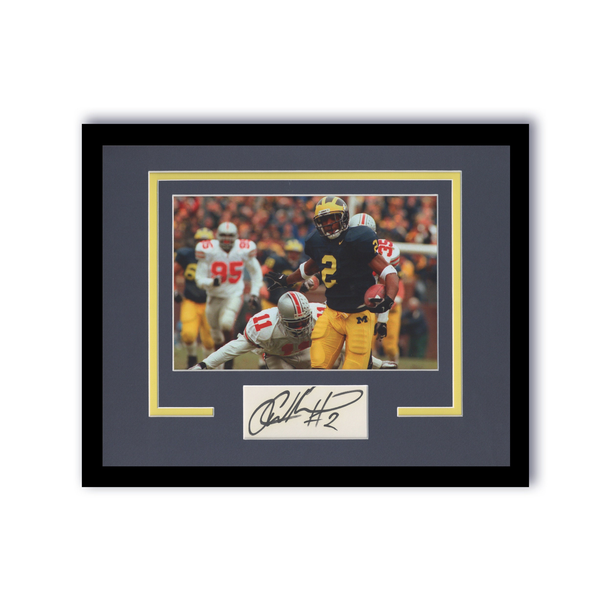 Charles Woodson AUTOGRAPH Signed Michigan Wolverines Framed 11x14