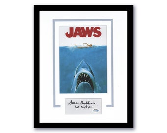 Susan Backlinie "Jaws" AUTOGRAFO Firmato '1a Vittima' Incorniciato 11x14 Display B