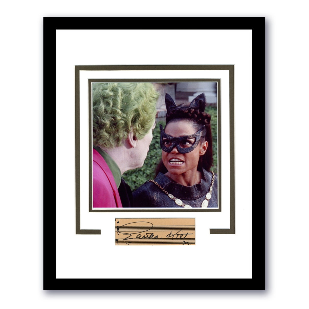 Eartha Kitt "batman" AUTOGRAPH Signed TV 'catwoman' Framed 11x14