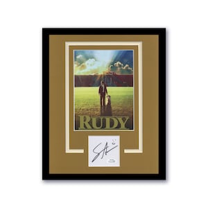 Sean Astin &quot;Rudy&quot; AUTOGRAPH Signed Notre Dame Photo Framed 11x14 Display