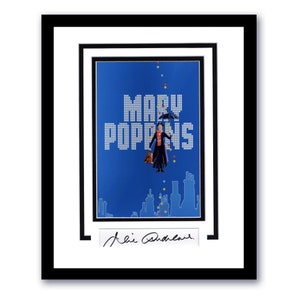 Julie Andrews &quot;Mary Poppins&quot; AUTOGRAPH Signed Custom Framed 11x14 Display G
