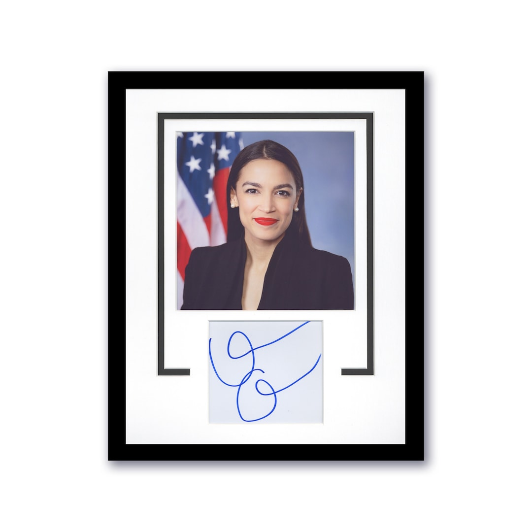 Alexandria Ocasio-cortez AUTOGRAPH Signed AOC Framed 11x14 Photo ...