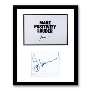 Gary Vaynerchuk AUTOGRAPH Signed &#39;Gary Vee&#39; Sketch Framed 11x14 Display