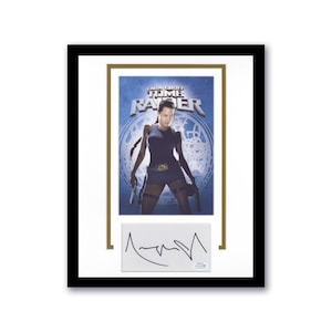 Angelina Jolie &quot;Tomb Raider&quot; AUTOGRAPH Signed &#39;Lara Croft&#39; Framed 11x14 Display